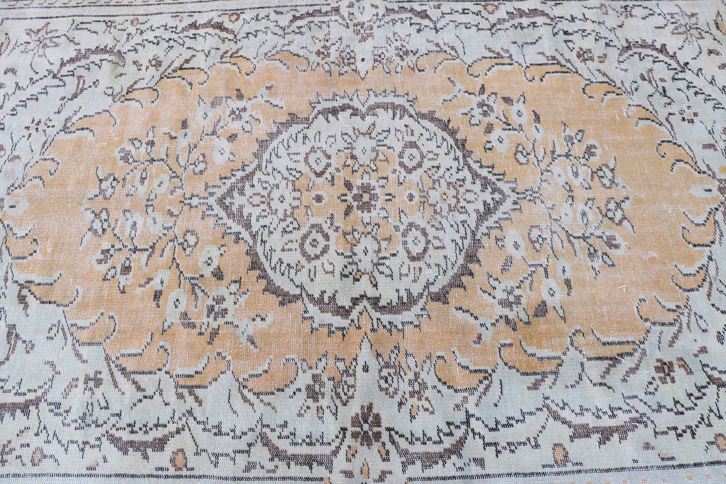 Turkish Vintage Oushak Large Rugs for Bedroom and Floor