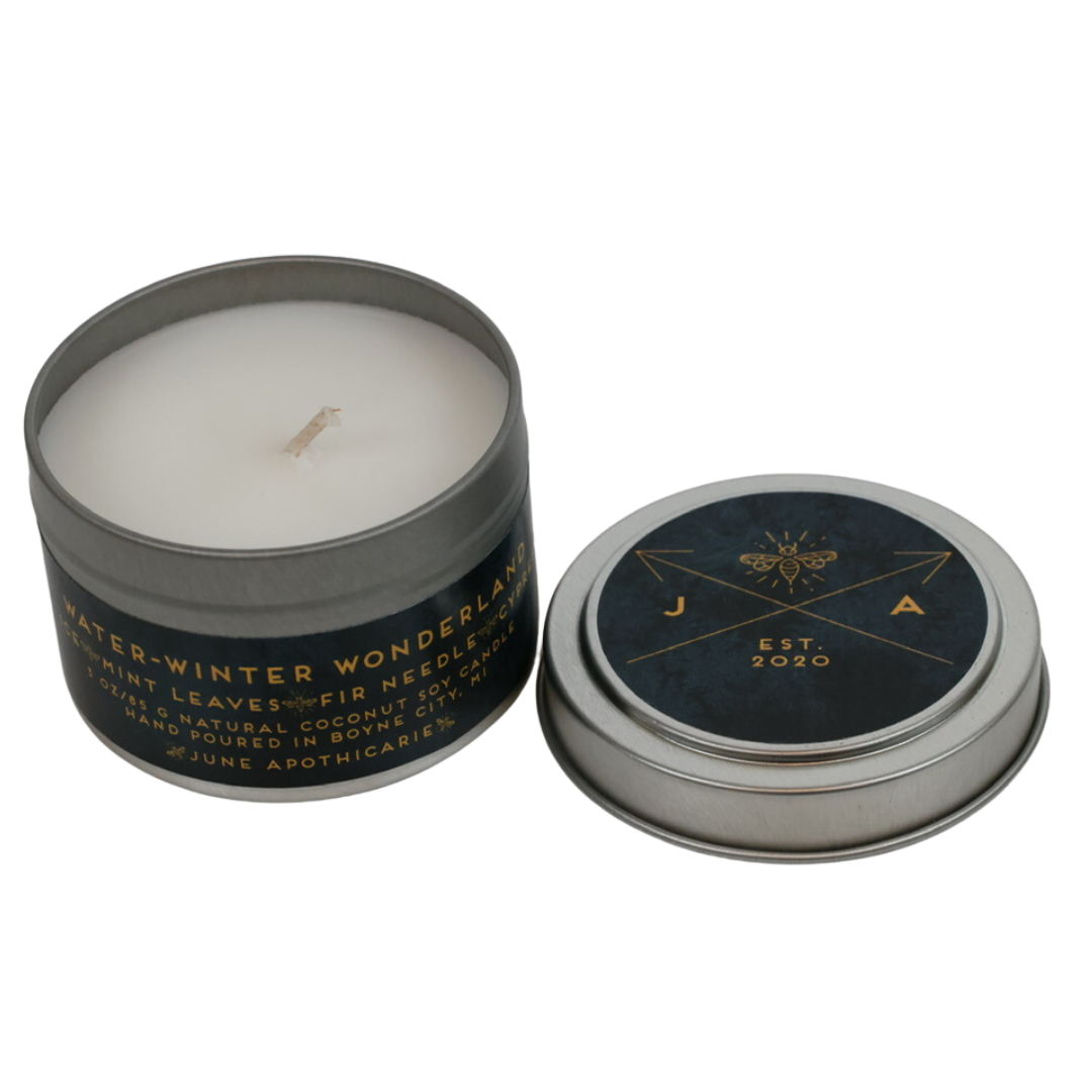 Water - Winter Wonderland 4oz Travel Candle