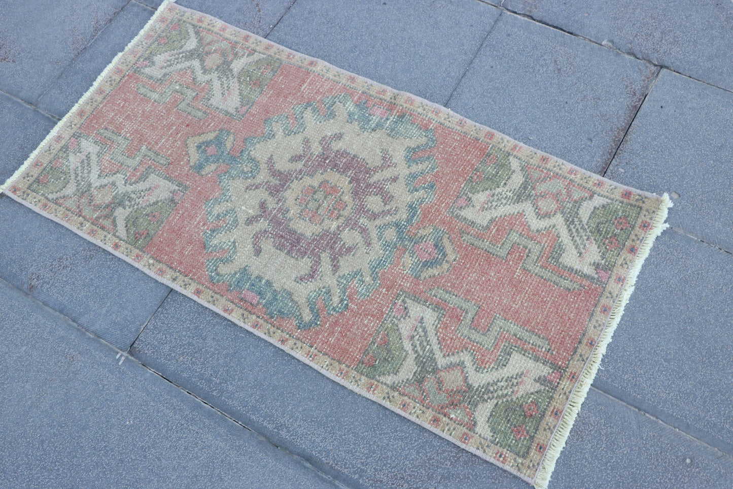 Turkish Vintage Anatolian Rugs for Bedroom and Bathroom