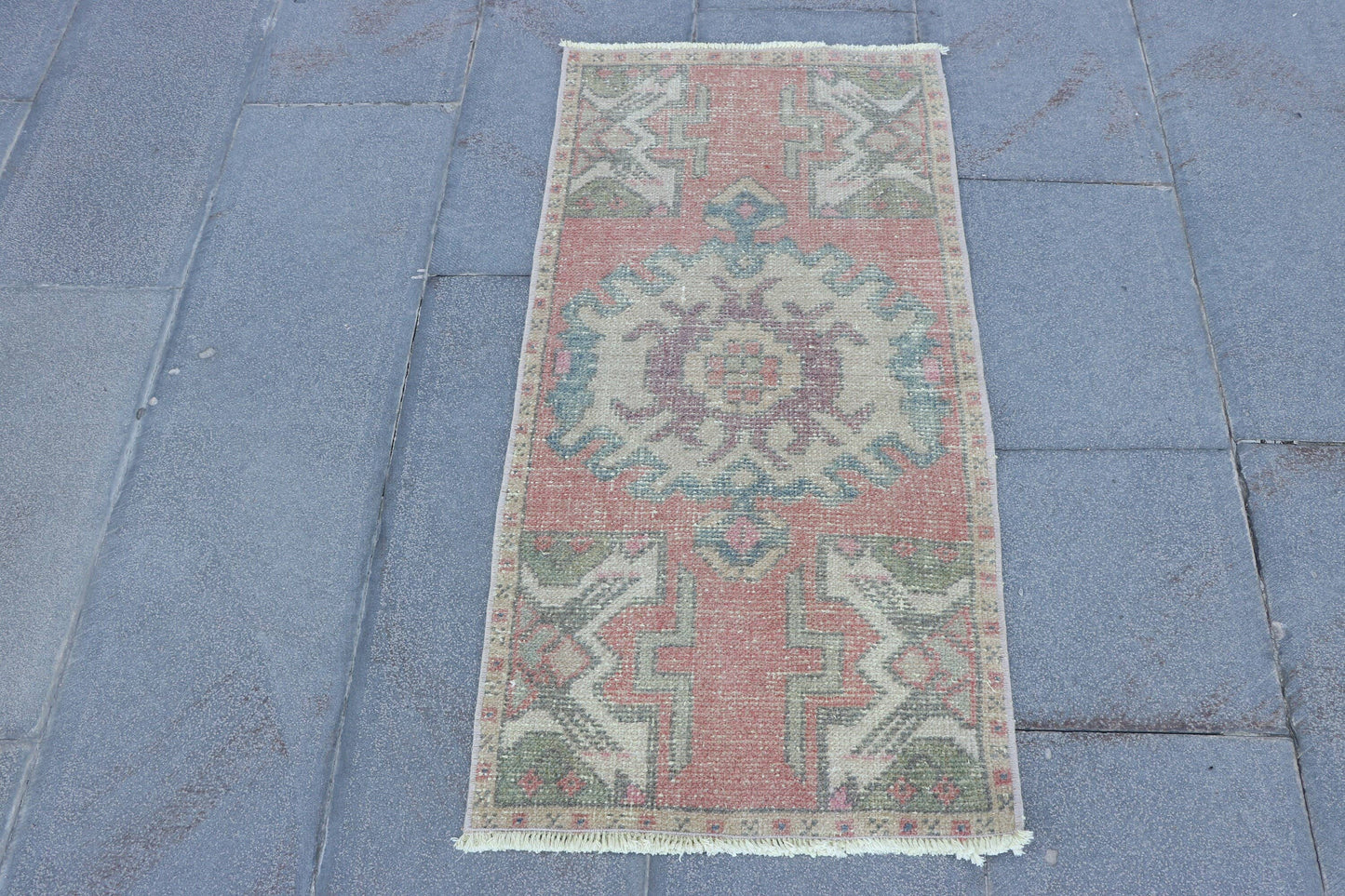 Turkish Vintage Anatolian Rugs for Bedroom and Bathroom