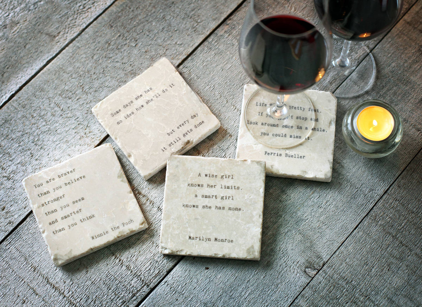 Marble Coasters - - Little Gem - Be The Woman