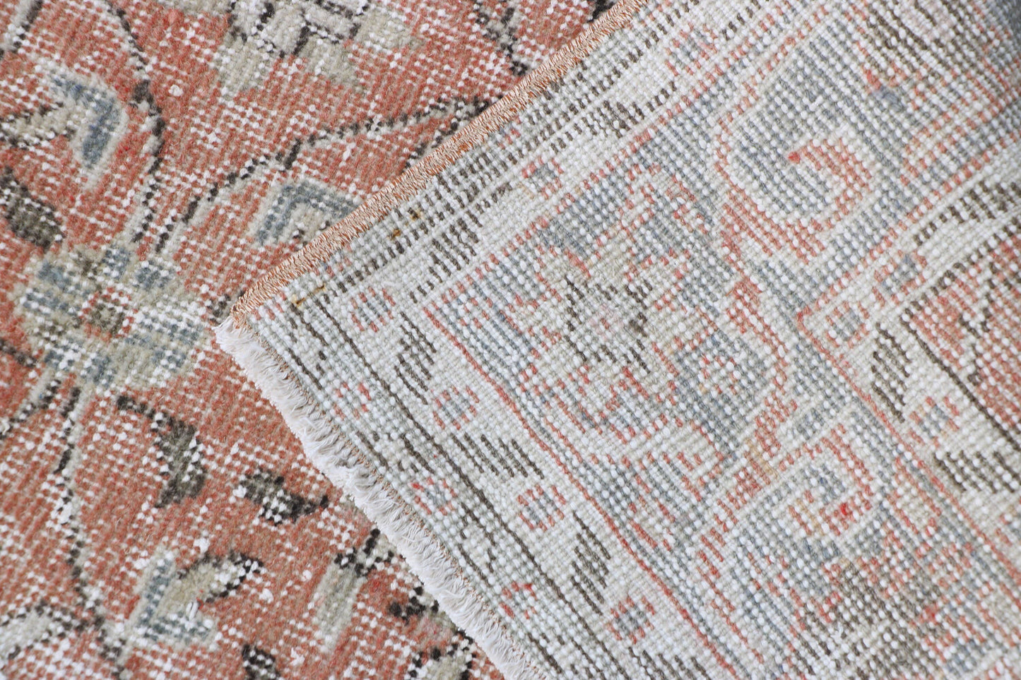 Turkish Vintage Oushak Accent Rug 4x7 for Bedroom
