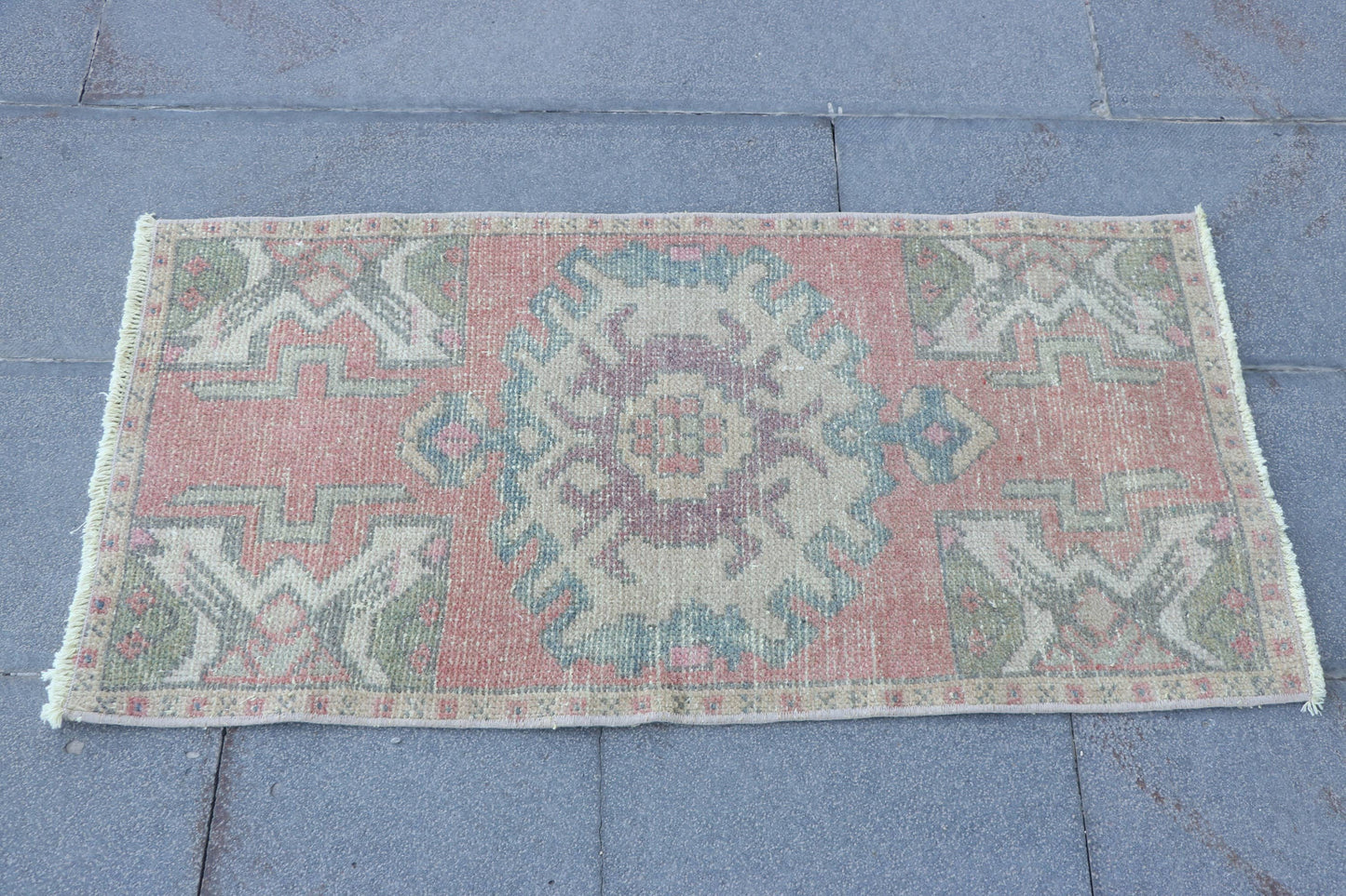 Turkish Vintage Anatolian Rugs for Bedroom and Bathroom