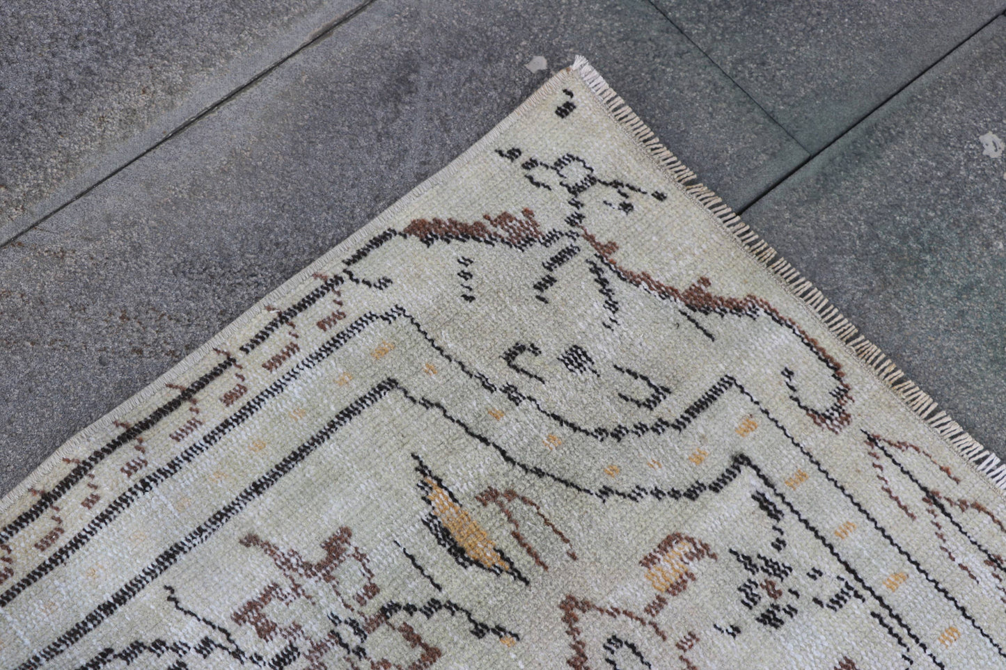 Turkish Vintage Oushak Large Rugs for Bedroom and Floor