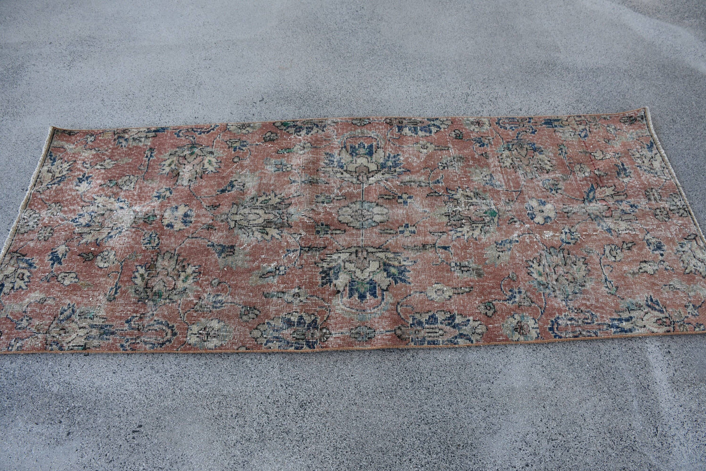 Accent Turkish Anatolian Vintage Wool Rugs with Tassels