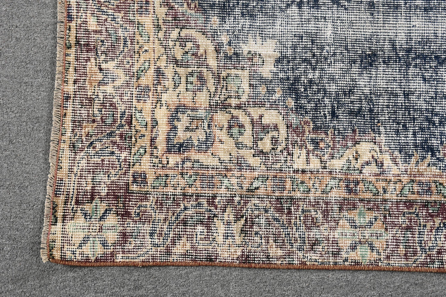 Vintage Turkish Rug, Geometric Pattern, Artistic, , SCR-632