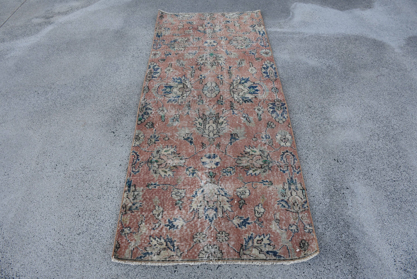 Accent Turkish Anatolian Vintage Wool Rugs with Tassels