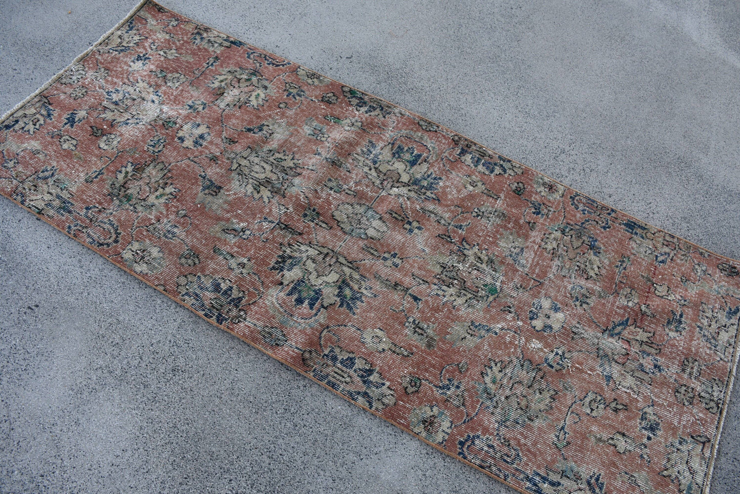 Accent Turkish Anatolian Vintage Wool Rugs with Tassels