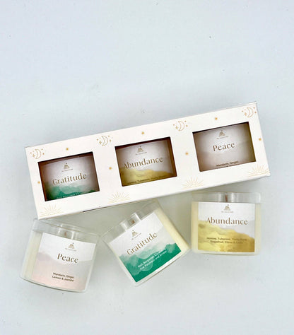 Mini Intention Votives Scented Candle Gift Set ~ Gratitude