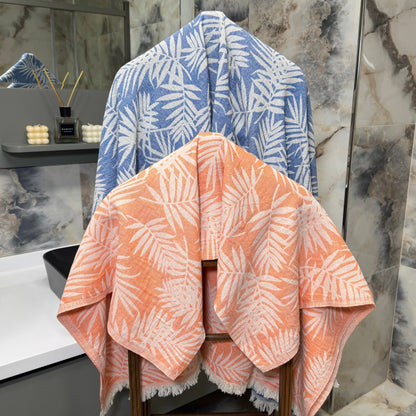 Tropical Patterned Turkish Cotton Towels for Daily Use