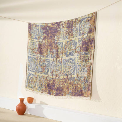 100% Cotton Throw Blanket Home Decor 51x67" Farmhouse Cover