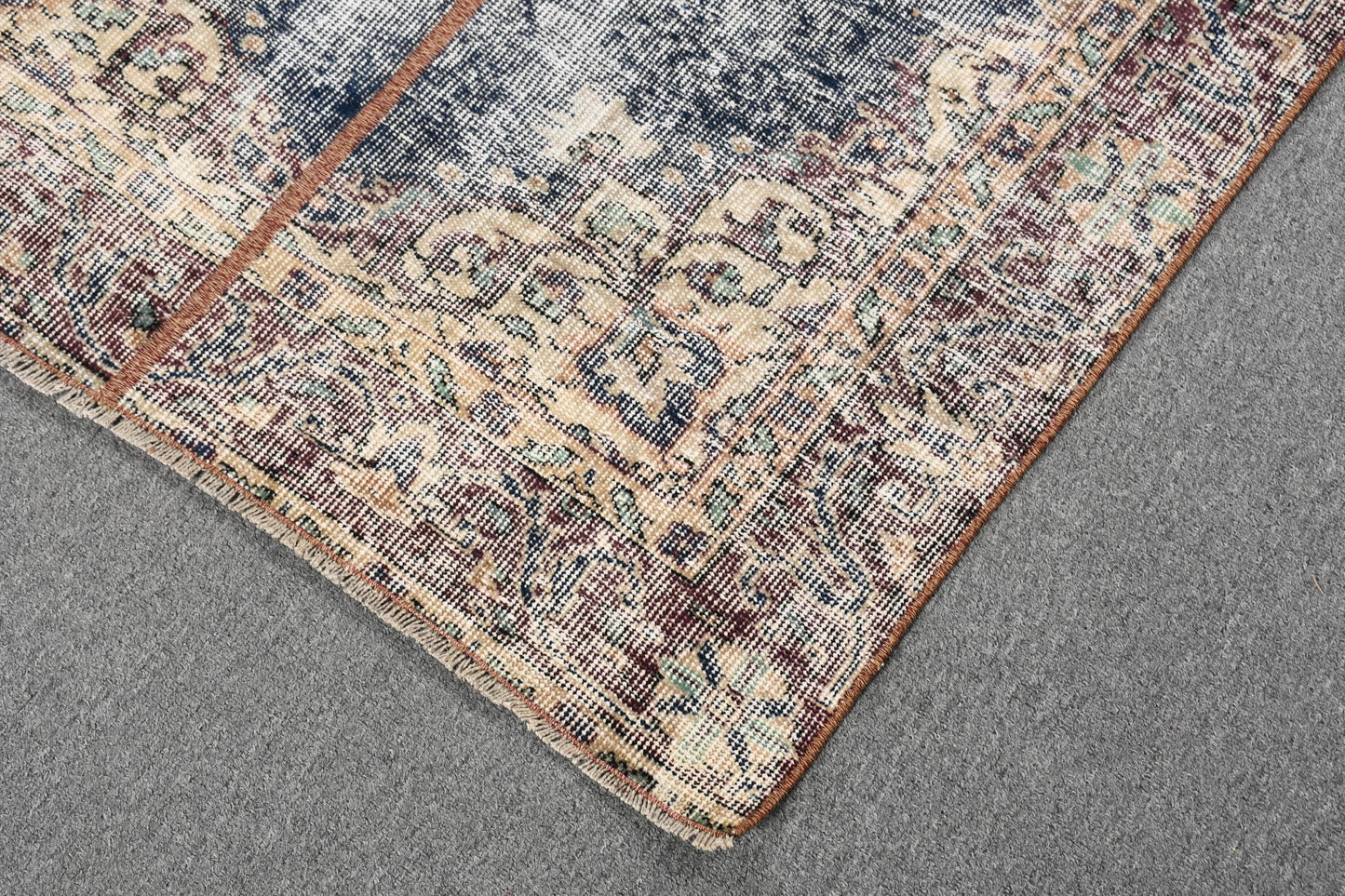 Vintage Turkish Rug, Geometric Pattern, Artistic, , SCR-632