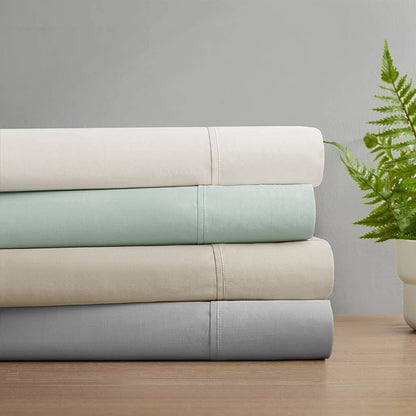 100% Organic Cotton 18" Deep Pocket Sheet Set, Taupe