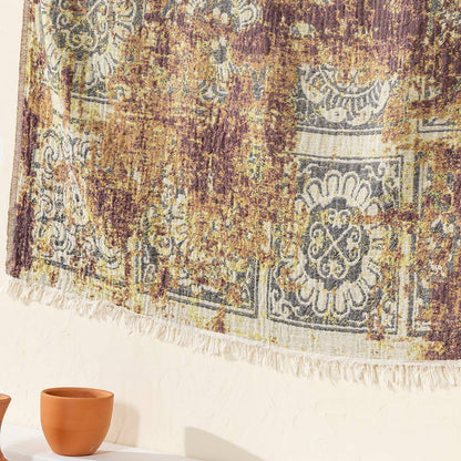 100% Cotton Throw Blanket Home Decor 51x67" Farmhouse Cover