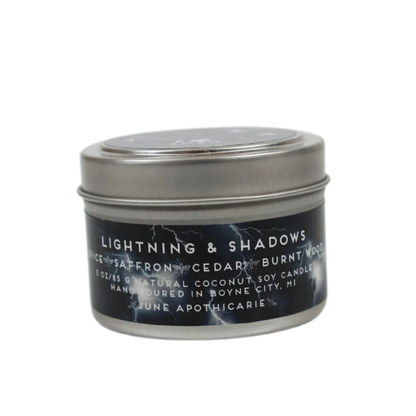 Lightning and Shadows 4oz Travel Candle