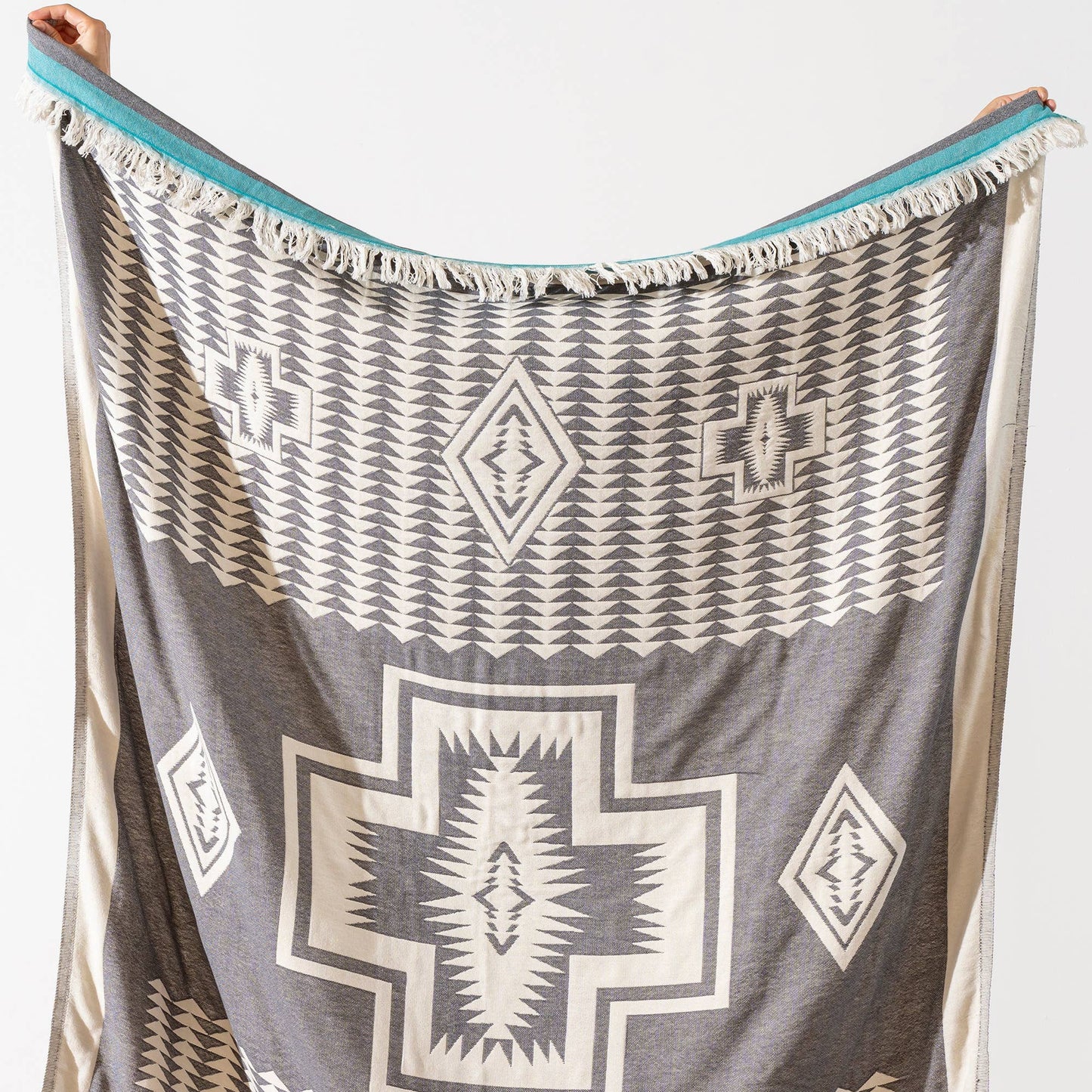 100% Cotton Throw Blanket Home Decor 51x67" Farmhouse Cover