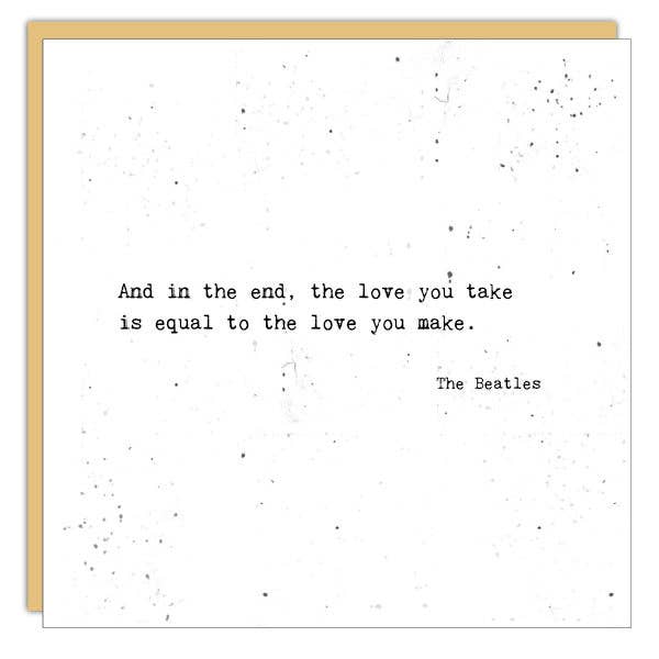 Stationery - Card - Little Gem - The Love You Take