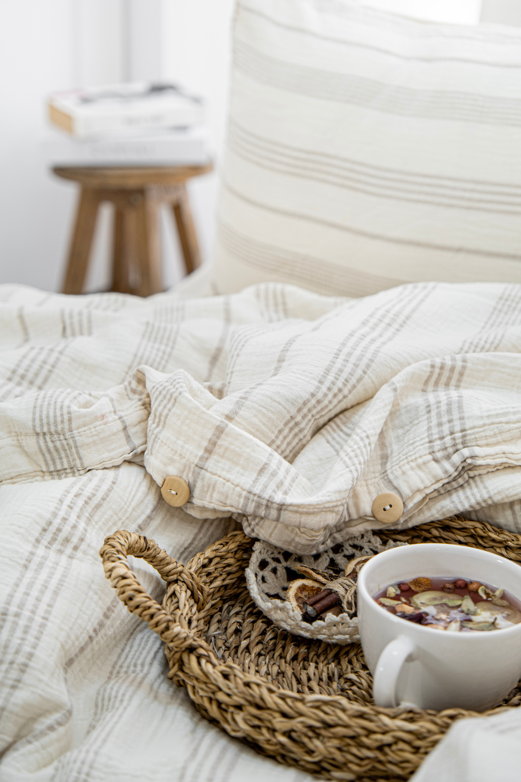 Gots Certified Muslin Duvet Cover Set With Pillowcases