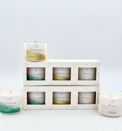 Mini Intention Votives Scented Candle Gift Set ~ Gratitude