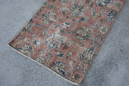 Accent Turkish Anatolian Vintage Wool Rugs with Tassels