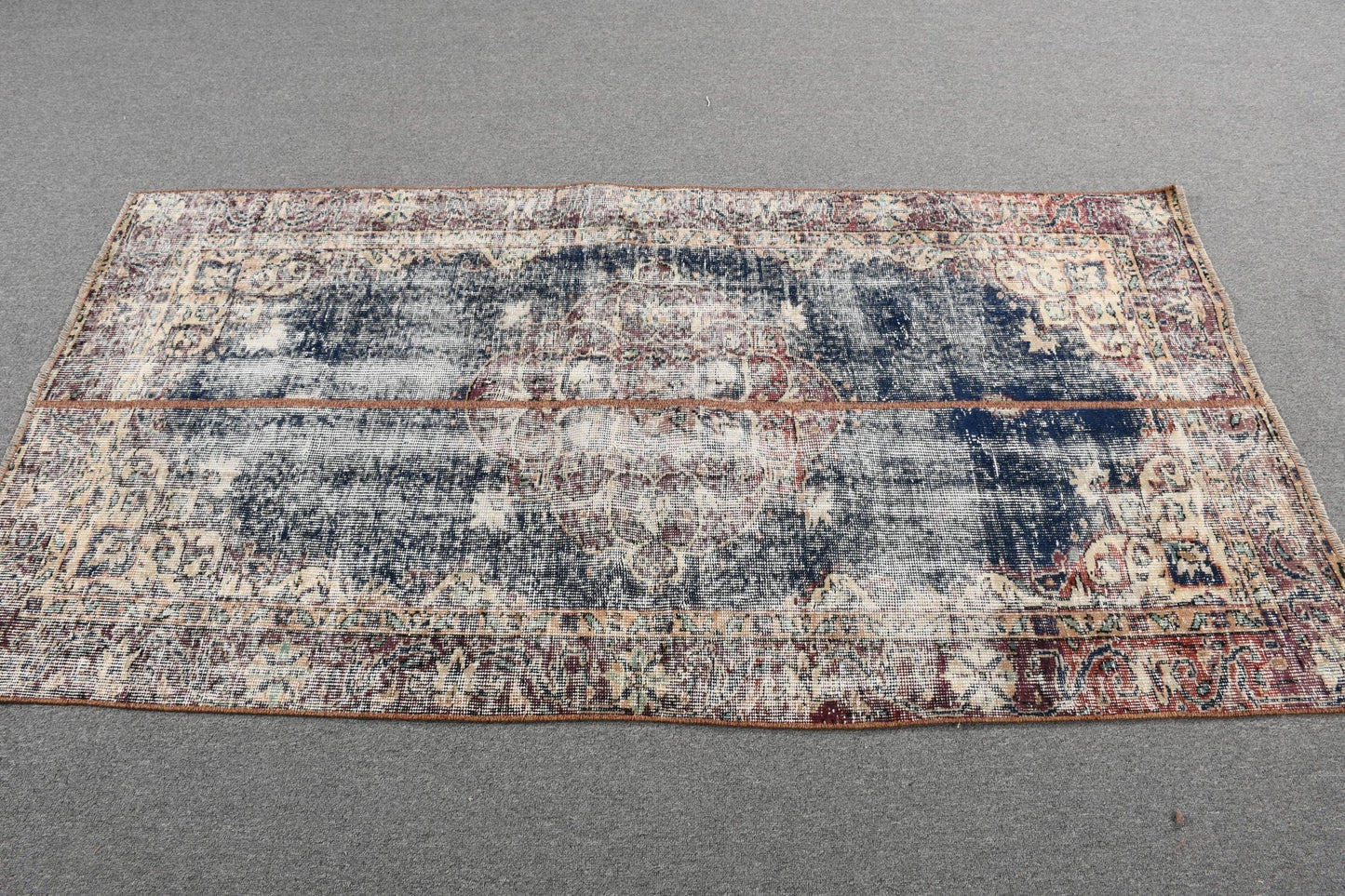 Vintage Turkish Rug, Geometric Pattern, Artistic, , SCR-632