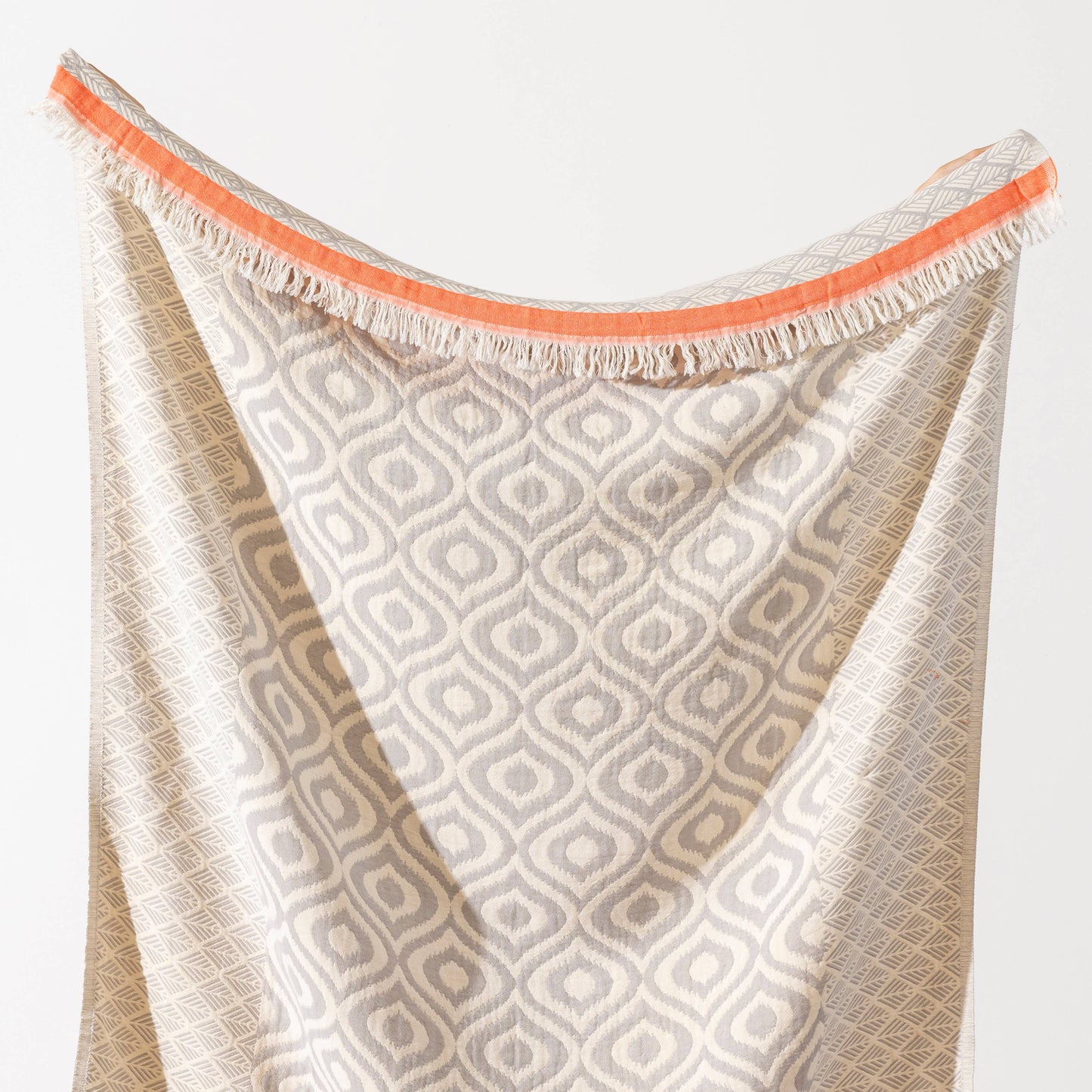 100% Cotton Throw Blanket Home Decor 51x67" Farmhouse Cover