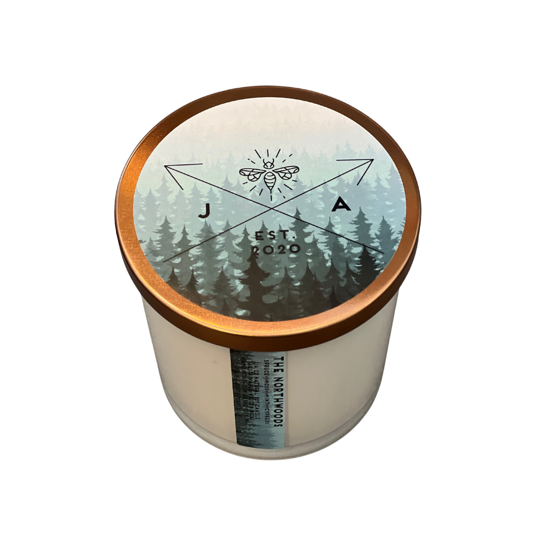 The Northwoods 12 oz Wooden Wick Tumbler Candle