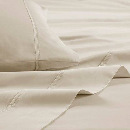100% Organic Cotton 18" Deep Pocket Sheet Set, Taupe
