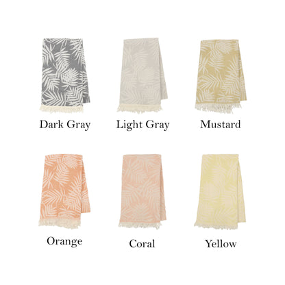 Tropical Patterned Turkish Cotton Towels for Daily Use