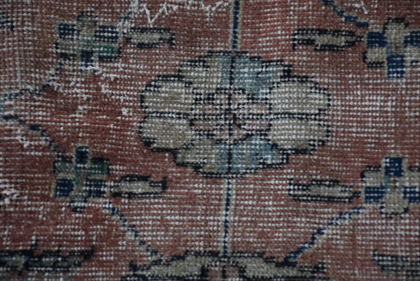 Accent Turkish Anatolian Vintage Wool Rugs with Tassels