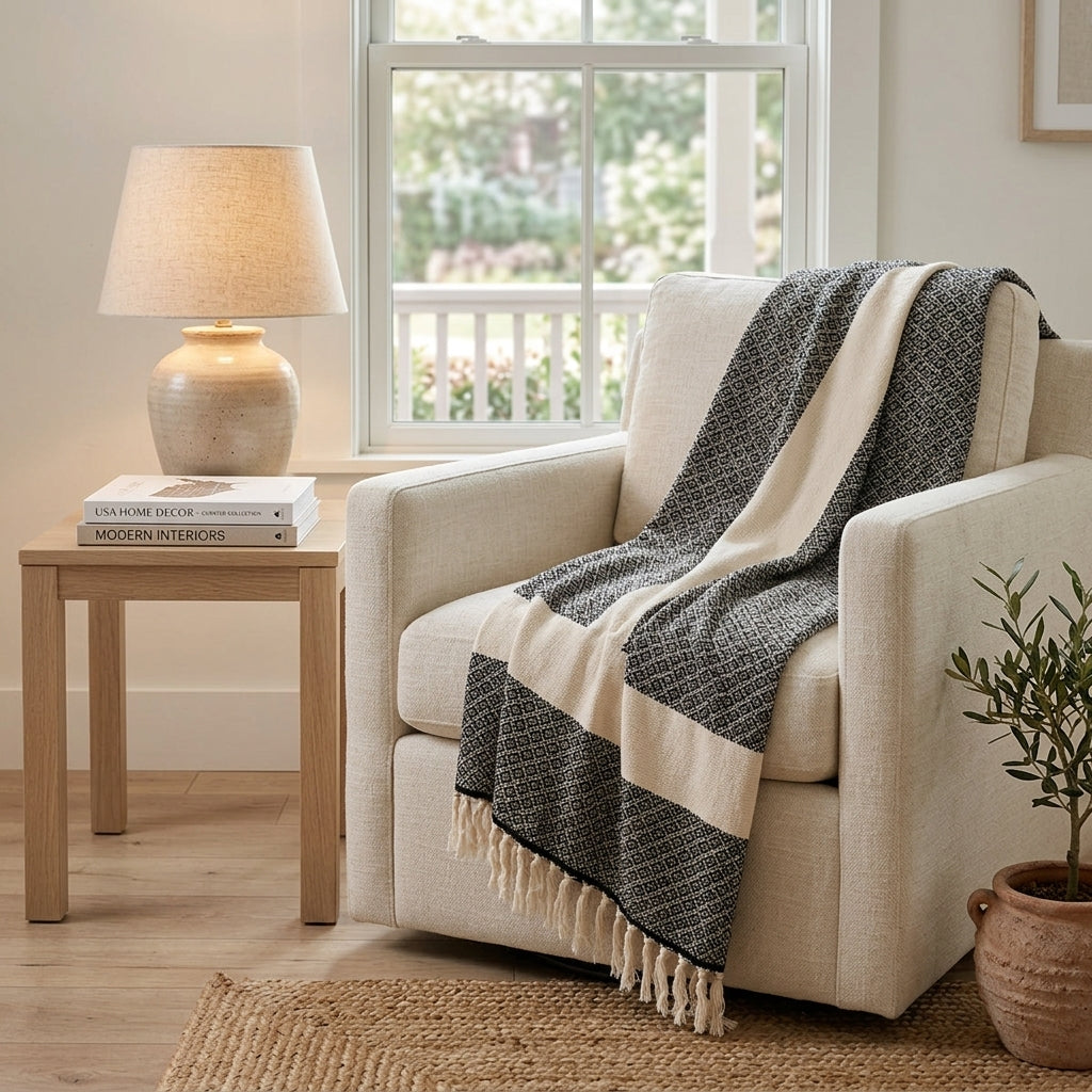 Adrian 100% Cotton Throw