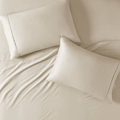 100% Organic Cotton 18" Deep Pocket Sheet Set, Taupe