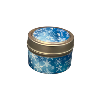 Snowflakes 4oz Travel Candle