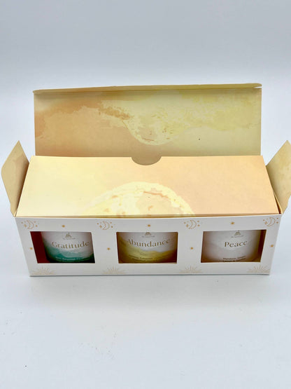 Mini Intention Votives Scented Candle Gift Set ~ Gratitude