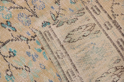 Vintage Turkish Oushak Wool Rugs for Kitchen & Entryway