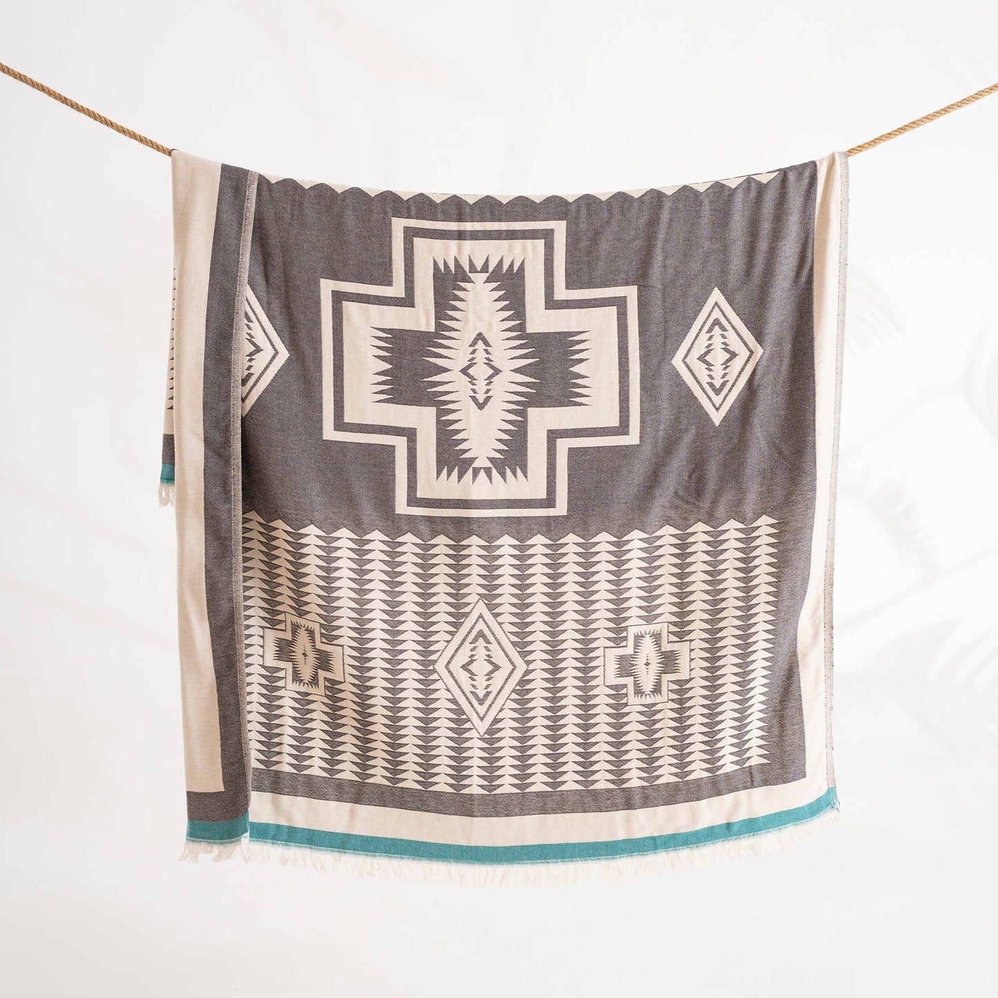 100% Cotton Throw Blanket Home Decor 51x67" Farmhouse Cover