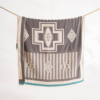 100% Cotton Throw Blanket Home Decor 51x67" Farmhouse Cover