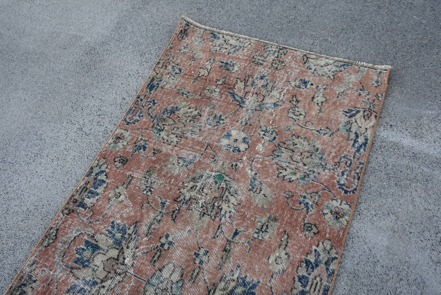 Accent Turkish Anatolian Vintage Wool Rugs with Tassels