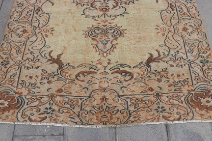 Large Turkish Oushak Wool Rug for Dining Room