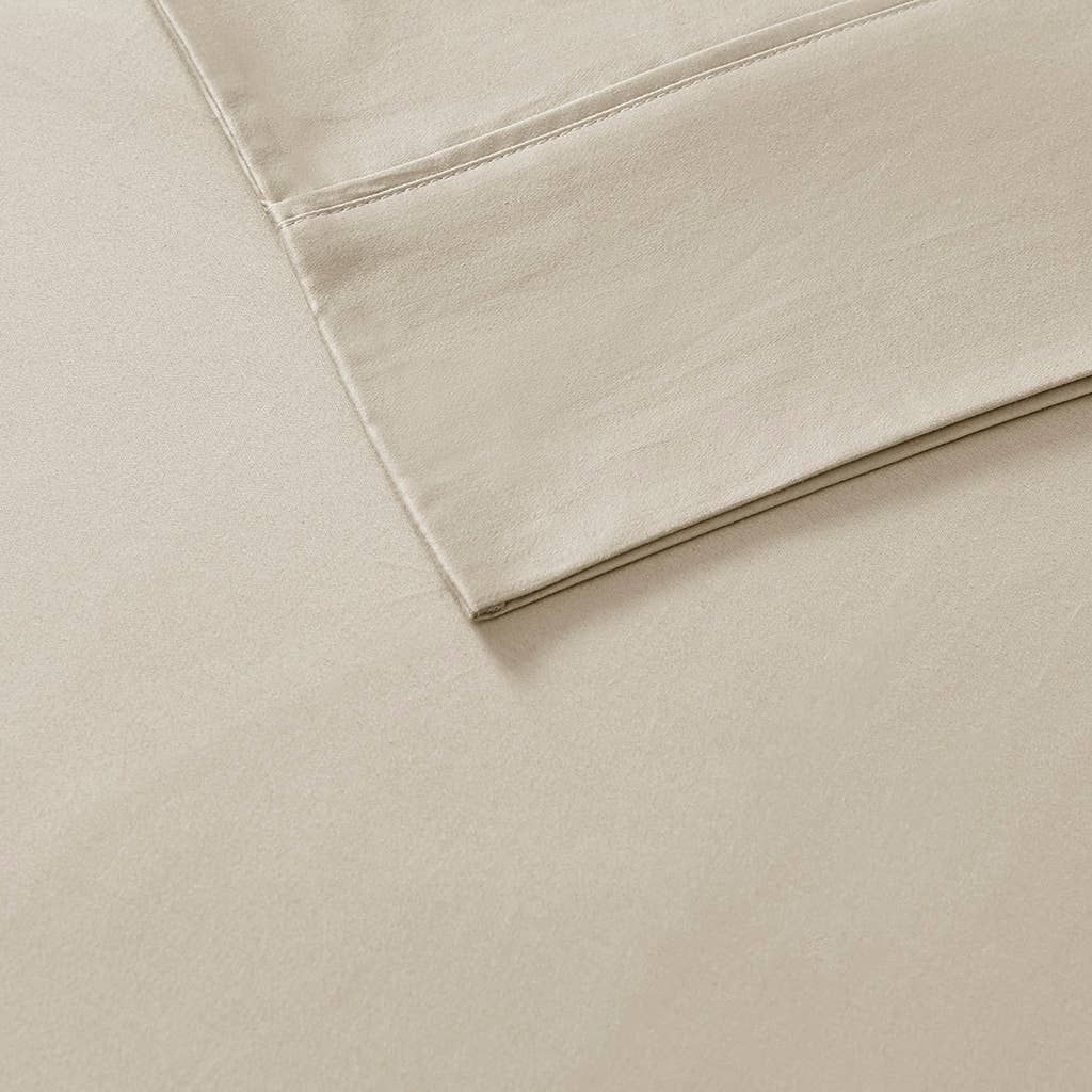 100% Organic Cotton 18" Deep Pocket Sheet Set, Taupe