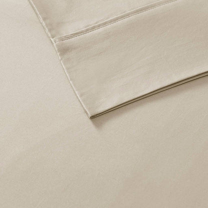 100% Organic Cotton 18" Deep Pocket Sheet Set, Taupe
