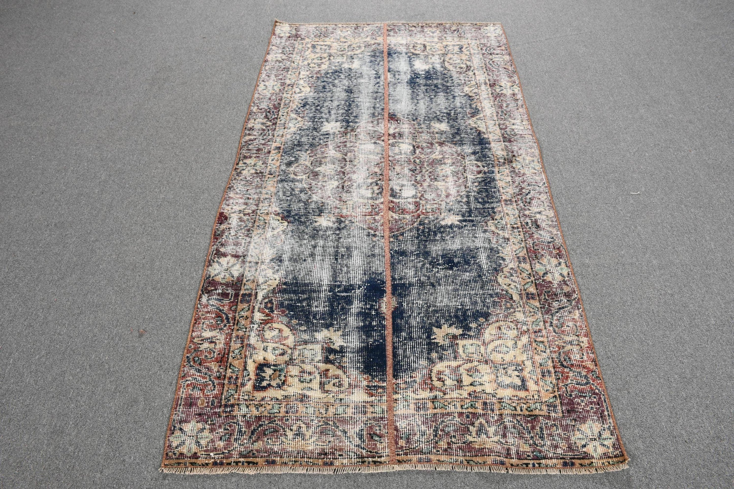 Vintage Turkish Rug, Geometric Pattern, Artistic, , SCR-632