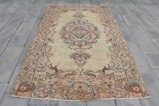 Large Turkish Oushak Wool Rug for Dining Room