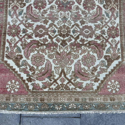 Turkish Vintage Bohemian Kilim Rug Handwoven Door Mat