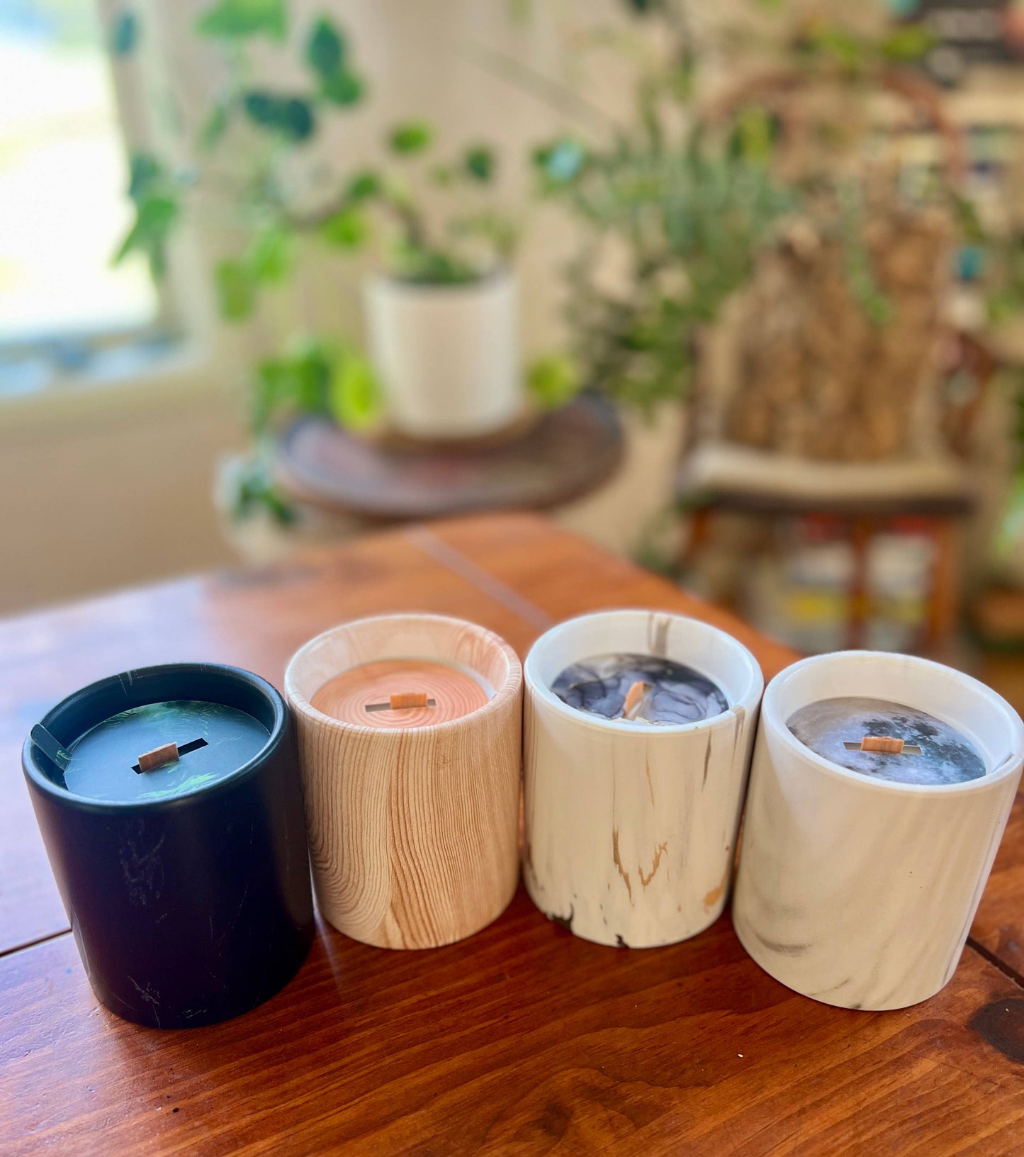 Biophilia:  Gold & White Marble Labdanum Scented Candle