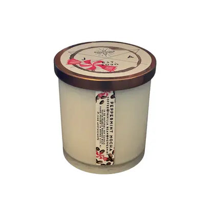 Peppermint Mocha 12 oz Wooden Wick Tumbler Candle