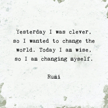 Marble Coasters - Little Gem - Yesterday I Was Clever