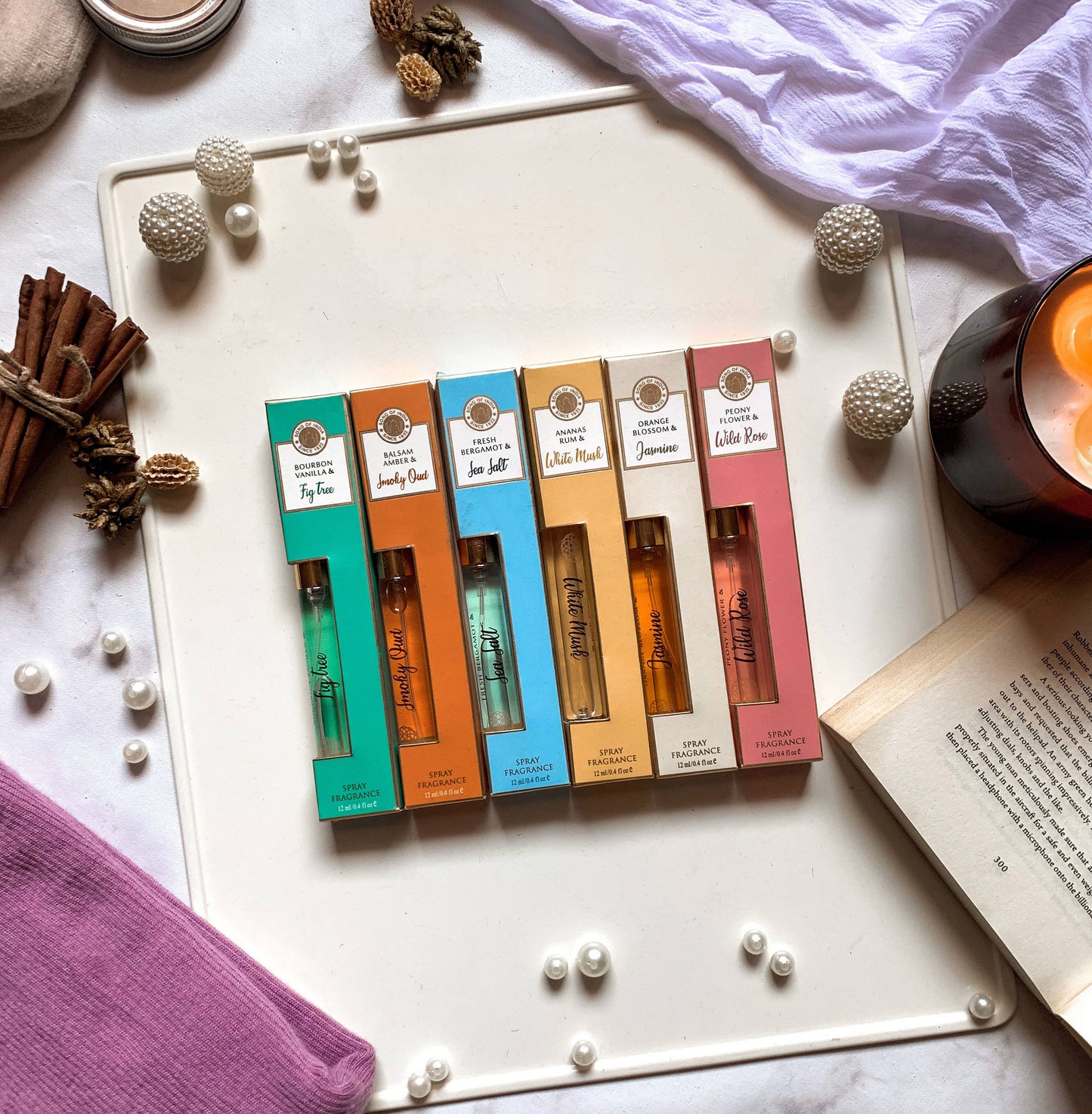 Spray Perfume Display - 6 scents 6 of each + 6 testers