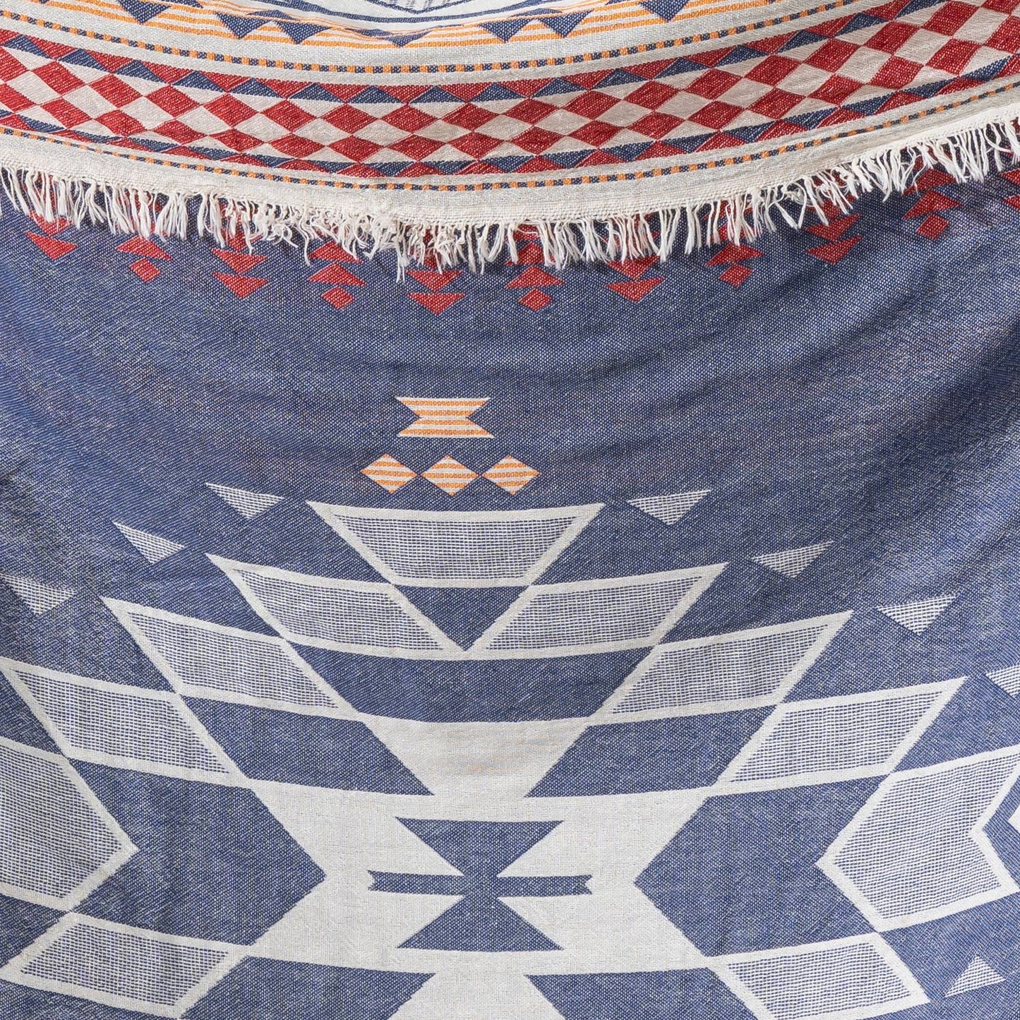 100% Cotton Throw Blanket Home Decor 51x67" Farmhouse Cover