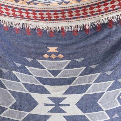100% Cotton Throw Blanket Home Decor 51x67" Farmhouse Cover
